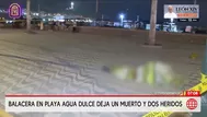 Chorrillos: Balacera en playa Agua Dulce dejó un repartidor muerto y dos personas heridas