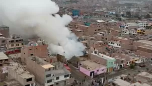 El brigadier mayor, Jaime Palacios, informó que el siniestro fue confinado. / Video: Canal N