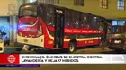 Chorrillos: Bus choca contra camioneta y termina empotrándose en lavandería