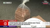 Bus intervenido en Chorrillos. Foto y video: América Noticias