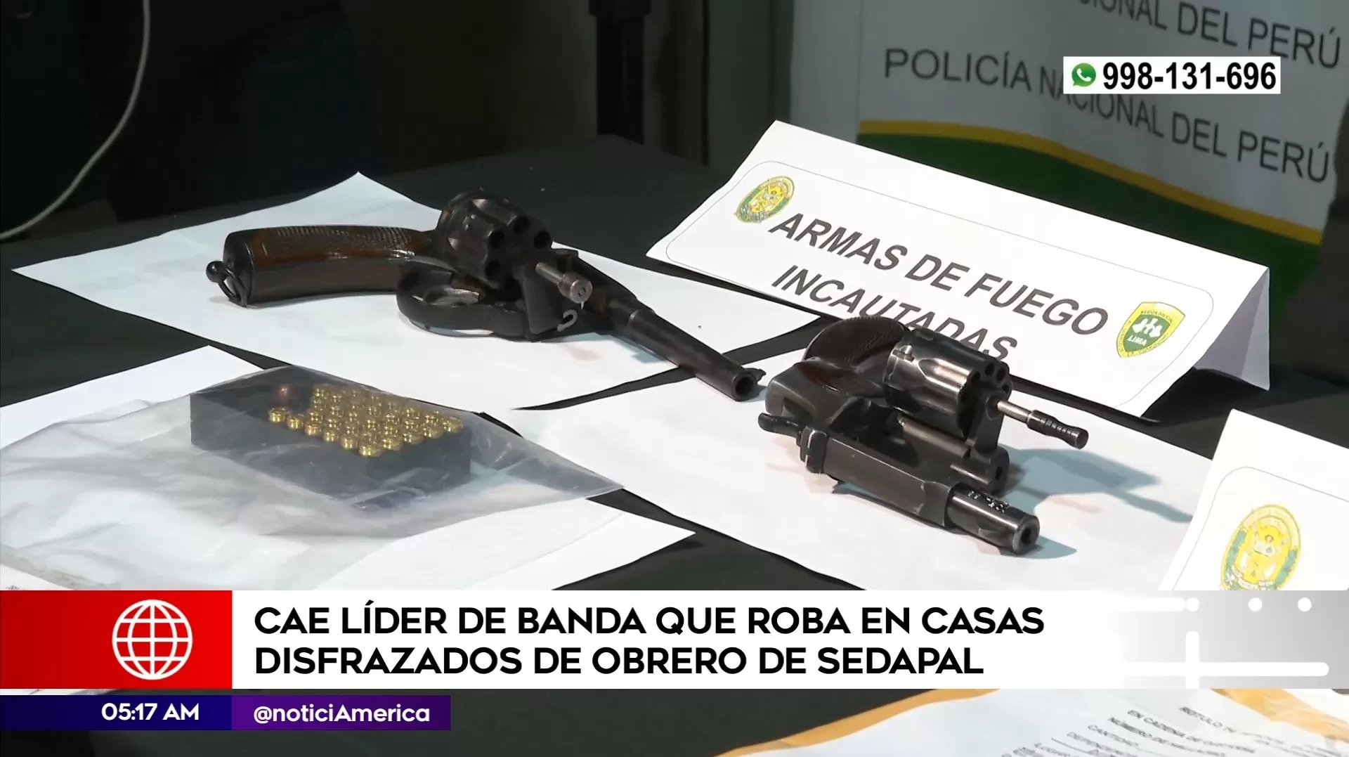 Banda robaba casas disfrazados de obreros de Sedapal. Foto: América Noticias