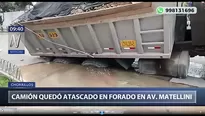 Hace unos días Sedapal realizaba trabajos en dicha vía. Foto: captura de TV