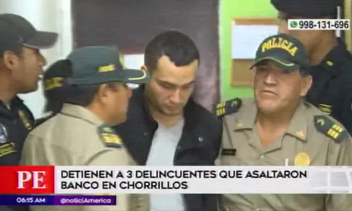 Chorrillos: capturan en tiempo récord a asaltantes de banco