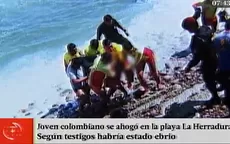 Chorrillos: ciudadano colombiano murió ahogado en playa La Herradura  - Noticias de herradura
