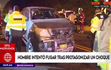 Conductor intentó huir tras protagonizar un accidente en Chorrillos - Noticias de chorrillos