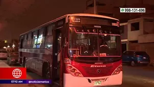 Asalto en bus en Chorrillos. América Noticias