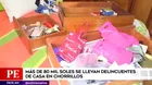 Chorrillos: Delincuentes robaron una casa y se llevaron dinero y joyas