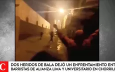 Chorrillos: Enfrentamiento entre barristas dejó dos heridos de bala - Noticias de barristas