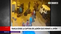 Chorrillos: familia exige la captura de ladrón que disparó a joven 