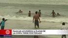 Familias acudieron a playas de la Costa Verde por feriado