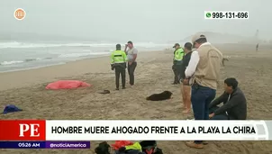 Hombre murió ahogado en Chorrillos. Foto y video: América Noticias