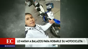 Joven fue asesinado por delincuentes que robaron su moto. Video: América Noticias