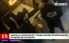 Chorrillos: ladrones armados asaltan a comensales y trabajadores de restaurante - Noticias de intento-asalto