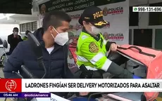 Chorrillos: Ladrones fingían ser delivery motorizados para asaltar - Noticias de octavio-ocana