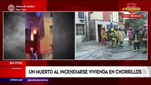 Incendio en Chorrillos. América Noticias