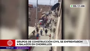 Enfrentamiento de Construcción Civil. América Noticias