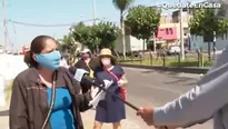 Protestan en colegio Trilce de Chorrillos. Foto: Canal N