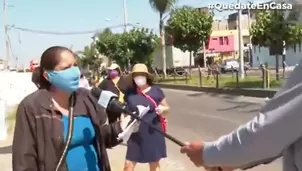 Protestan en colegio Trilce de Chorrillos. Foto: Canal N