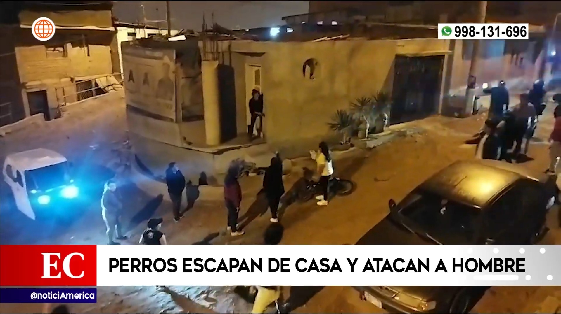 Vecinos reclamaron a dueño de los perros | Imagen: América Noticias