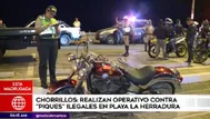 Chorrillos: La PNP realizó megaoperativo contra piques en La Herradura