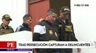 Chorrillos: Policía capturó a delincuentes tras persecución