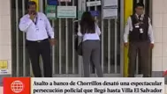 Chorrillos: capturan a delincuentes que asaltaron agencia de MiBanco