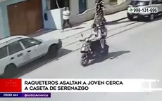 Chorrillos: Raqueteros asaltaron a joven cerca de caseta de Serenazgo - Noticias de joven