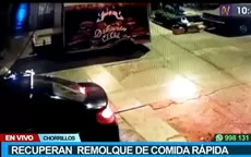 Chorrillos: Recuperan remolque de comida rápida que había sido robado - Noticias de chorrillos