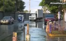Chorrillos: Rotura de tubería de agua inundó varias viviendas - Noticias de agua