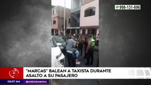 Delincuentes aprovecharon la congestión para atacar a los pasajeros de la unidad / Fuente: América Noticias