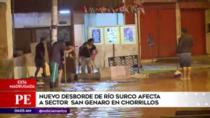 Aniego en Chorrillos. América Noticias