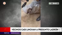 Vecinos casi linchan a presunto ladrón en Chorrillos. Foto y video: América Noticias