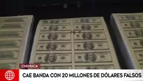 PNP incauta 20 millones de dólares falsos en Chosica. Foto: América Noticias