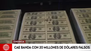 PNP incauta 20 millones de dólares falsos en Chosica. Foto: América Noticias