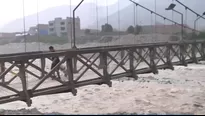 Crecida del río Rímac. Foto y video: Canal N