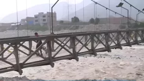 Crecida del río Rímac. Foto y video: Canal N