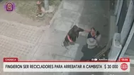 Chosica: Delincuentes fingen ser recicladores y roban a cambista