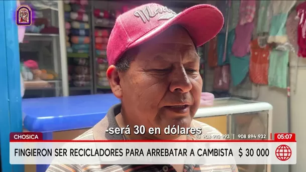 Delincuentes fingen ser recicladores y roban $ 30 mil a cambista en Chosica. Foto: América Noticias Delincuentes fingen ser recicladores y roban $ 30 mil a cambista en Chosica. Foto: América Noticias
