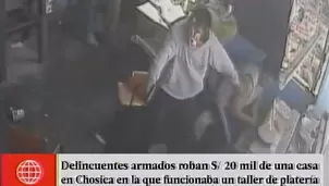 Roban taller de platería. Foto y video: América Noticias