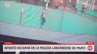 Chosica: Extorsionador saltó de un muro para evitar detención