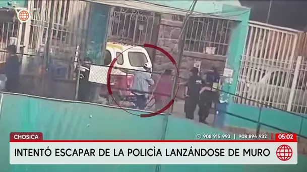 Chosica: Extorsionador saltó de un muro para evitar detención. Foto: América Noticias