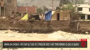 Chosica: A tres años del colapso de su vivienda, mujer pide reforzar la ribera del río Rímac. Foto y video: AN