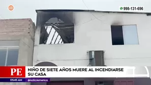 Niño murió en incendio en Chosica. Foto y video: América Noticias