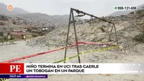 NIño grave tras caerle tobogán en Chosica. Foto y video: América Noticias