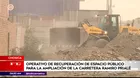 Chosica: Obras para ampliación de carretera Ramiro Prialé