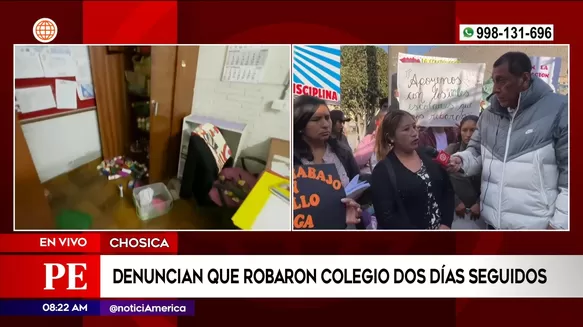 Denuncian robos en colegio de Chosica. Foto: América Noticias