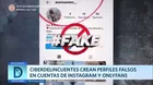 Ciberdelincuentes crean perfiles falsos en cuentas de Instagram y OnlyFans