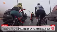 Ciclista fue atropellado en la Panamericana Sur y chofer fugó