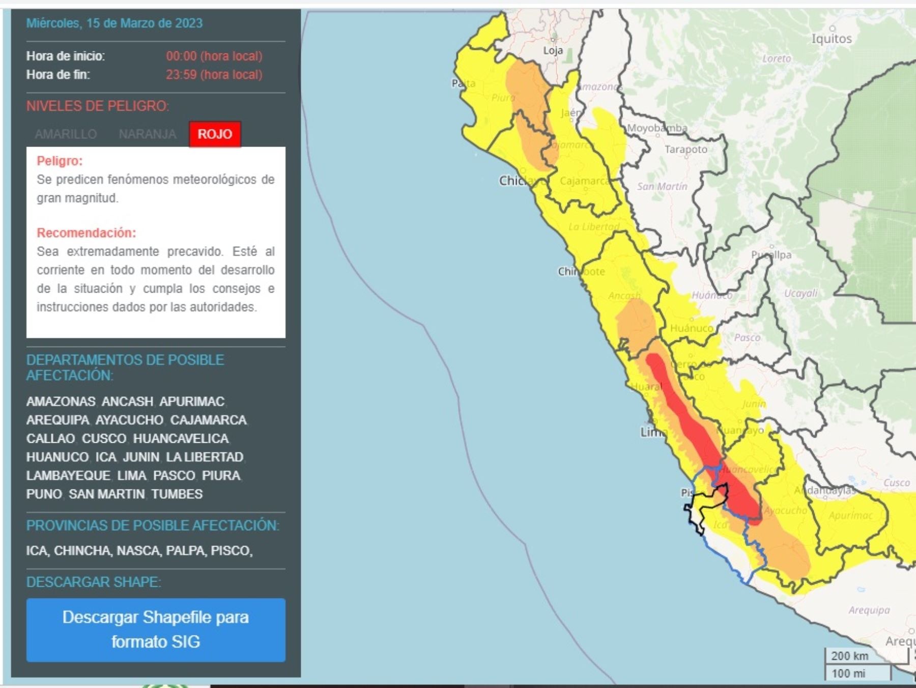 Ciclón Yaku: Fuertes precipitaciones se presentarán en el sur del país y sierra central