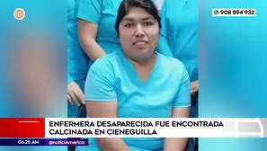 Enfermera desaparecida fue encontrada calcinada en Cieneguilla. Foto y video: América Noticias